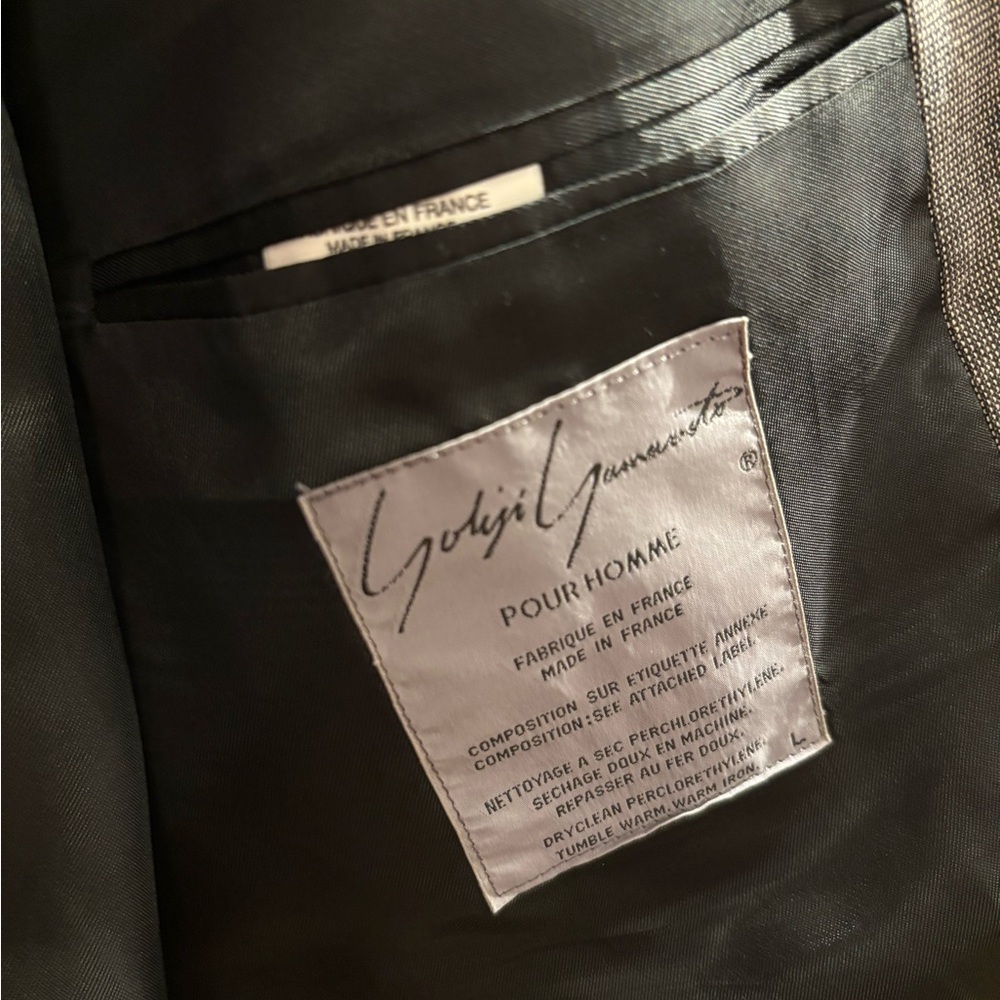 Yohji Yamamoto Pour Homme Charcoal Gray Blazer